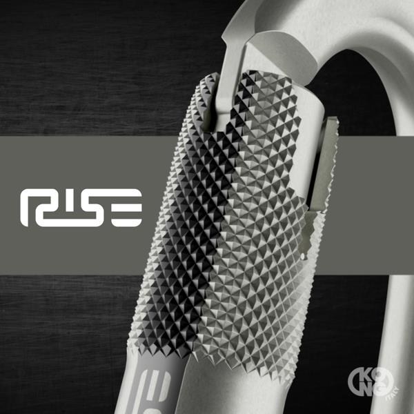 KONG OVALONE ALU RISE LOCK™️ - Moschettone due movimenti ghiera Rise Nero + Digital Company Association - immagine 9